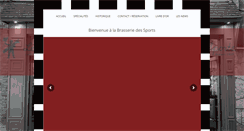 Desktop Screenshot of brasserielessports.fr