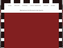 Tablet Screenshot of brasserielessports.fr